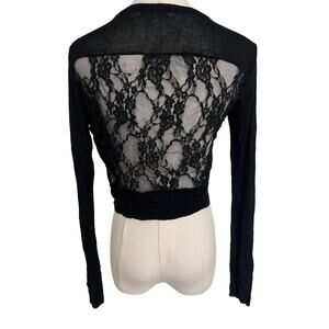 Monteau Lace Mini Cardigan Size Medium Dark Romance Vamp Whimsigoth